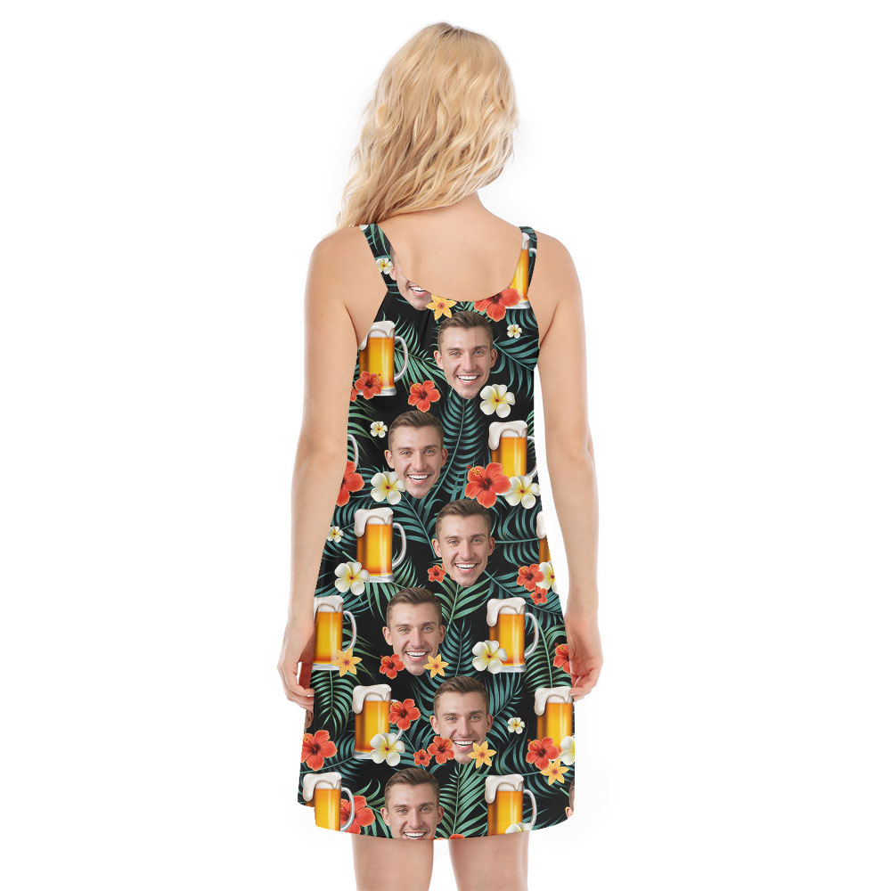 Matching Custom Face Cami Beer Dress With Photos