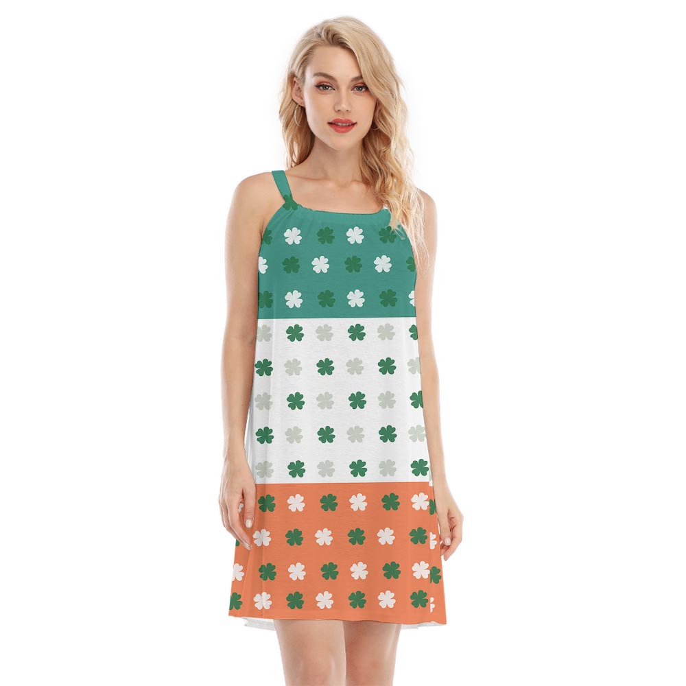St. Patrick's Day Lucky Charm Green Cami Dress For Women - variant image 1