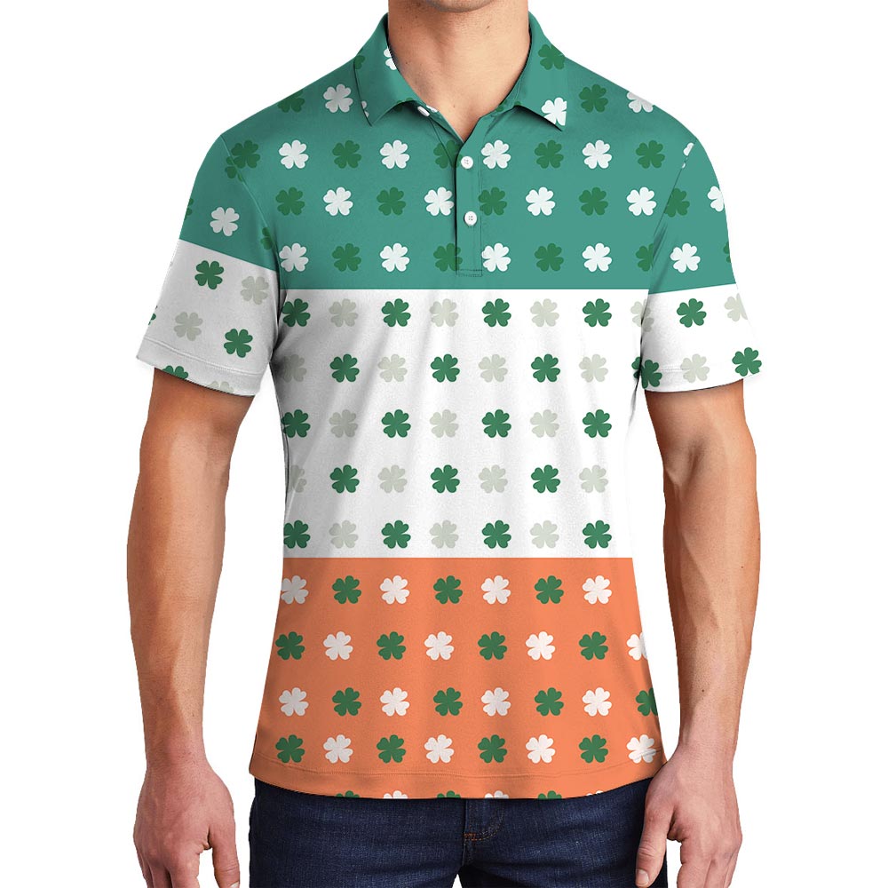 St Patrick Day Lucky Charm Polo Shirt For Men - variant image 1