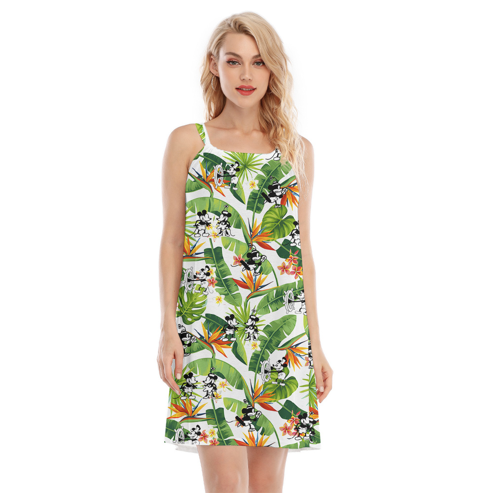 Steamboat Willie Mickey Tropical Hawaiian Cami Dress - variant image 1