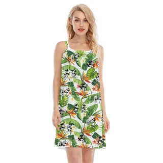Steamboat Willie Mickey Tropical Hawaiian Cami Dress