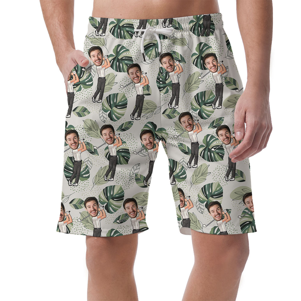 Men's Golfer Tropical Hawaiian Shorts - variant image 1