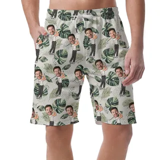 Men's Golfer Tropical Hawaiian Shorts