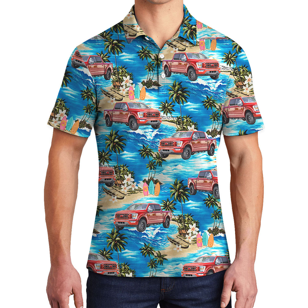Cool Custom Car Picture Men's Polo Shirt - variant image 1