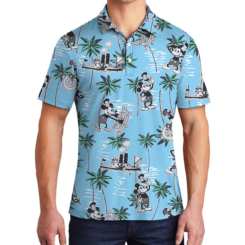 Men's Steamboat Willie Aloha Polo Shirt - variant image 1