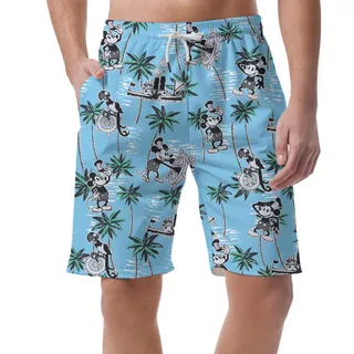 Men's Steamboat Willie Beach Shorts For Vacation