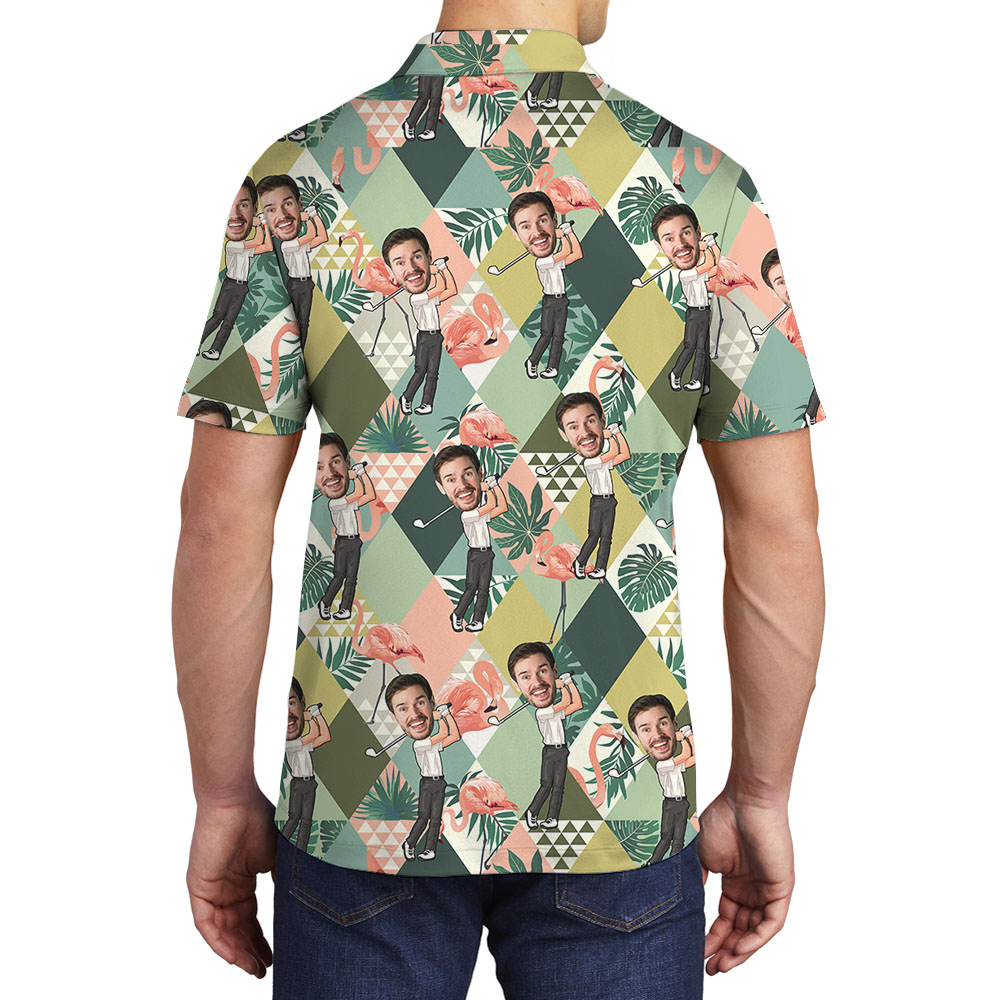 Custom Polo Shirts With Multiple Golfer Faces