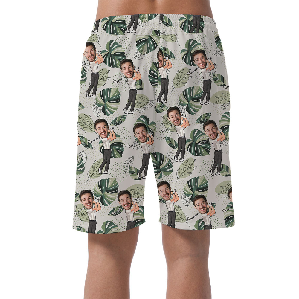 Men's Golfer Tropical Hawaiian Shorts
