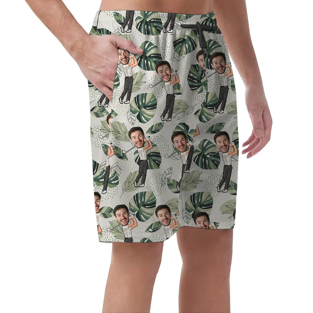 Men's Golfer Tropical Hawaiian Shorts