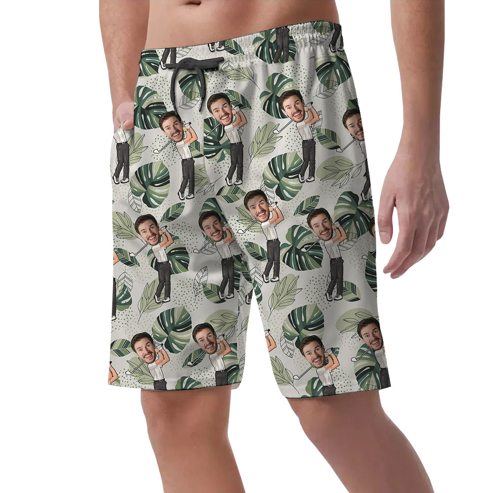 Men's Golfer Tropical Hawaiian Shorts