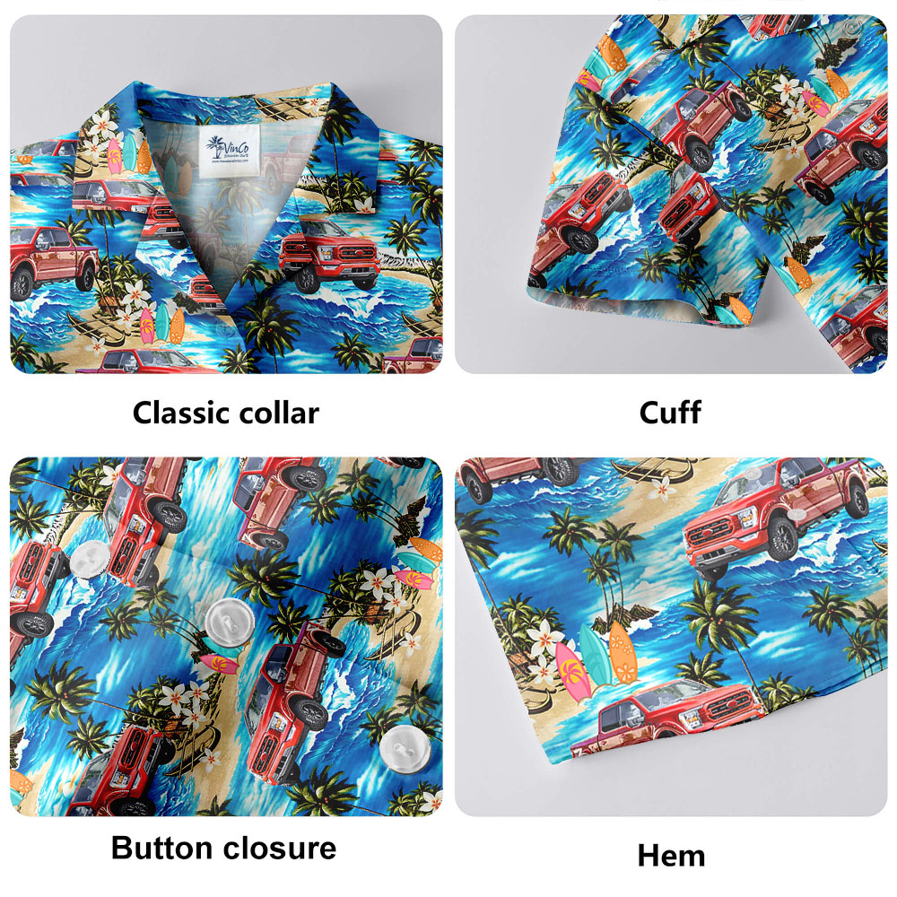 Custom Car Photo Hawaiian Shirt For Men