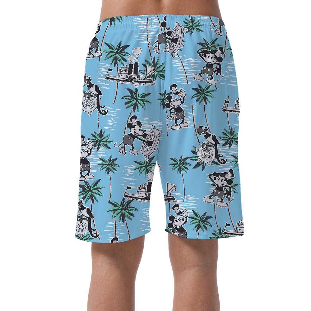 Men's Steamboat Willie Beach Shorts For Vacation