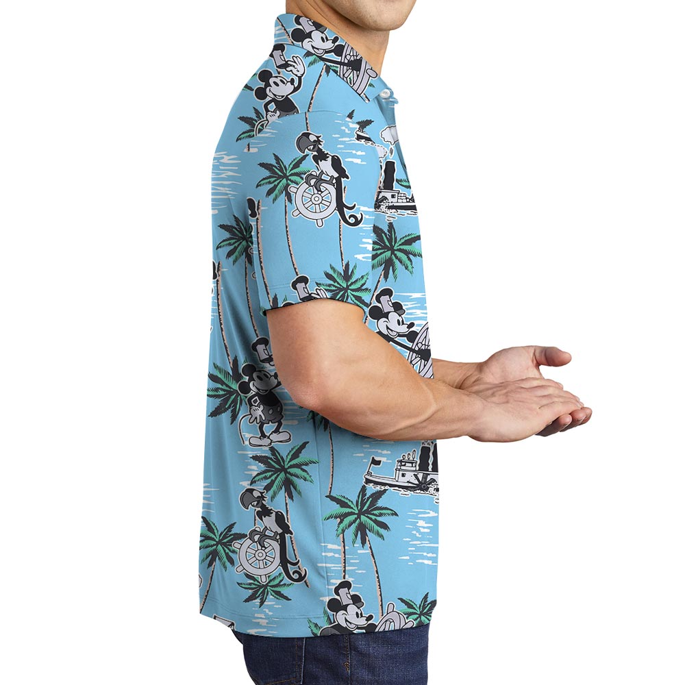 Men's Steamboat Willie Aloha Polo Shirt