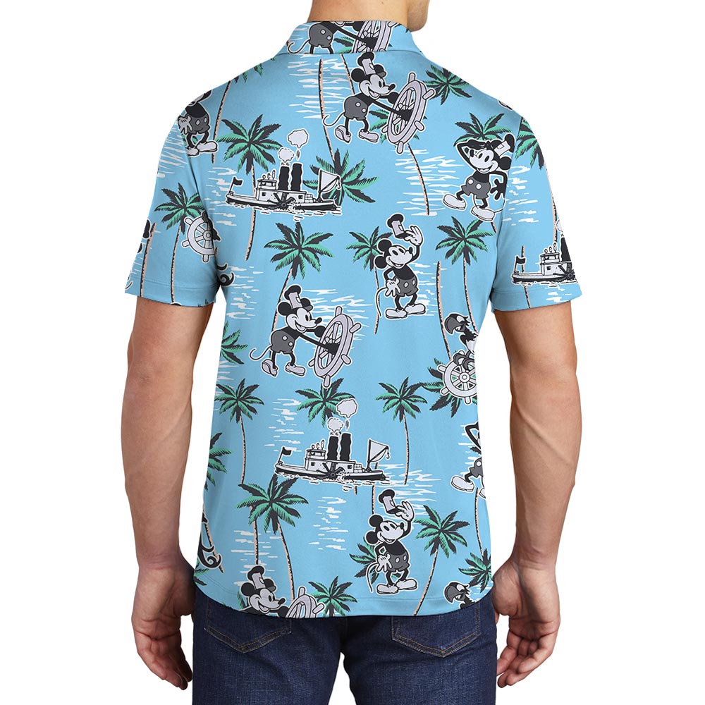Men's Steamboat Willie Aloha Polo Shirt