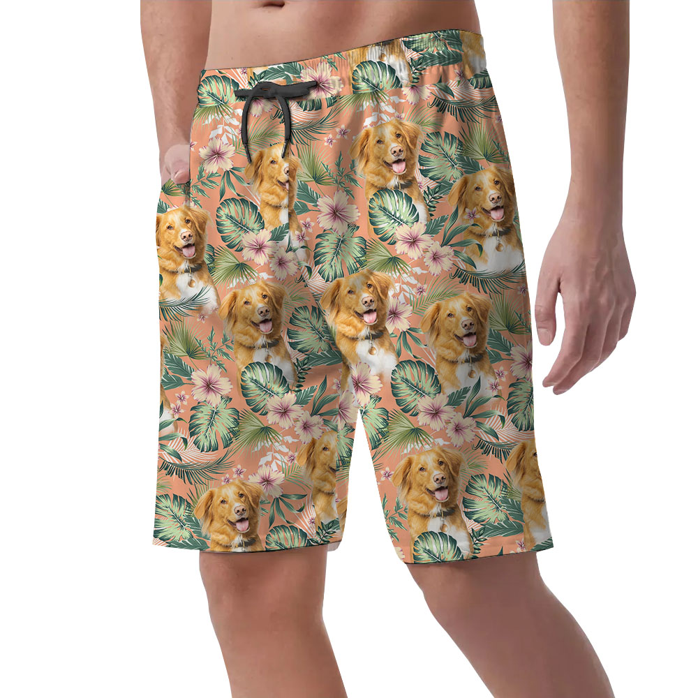 Custom Picture Men's Hawaiian Shorts