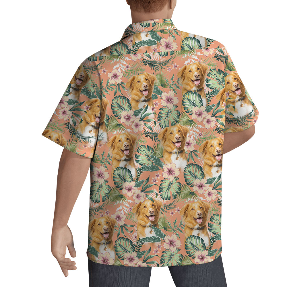 Custom Face Hibiscus Personalized Hawaiian Shirt