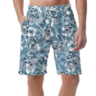 Men's Steamboat Willie Mickey Beach Shorts