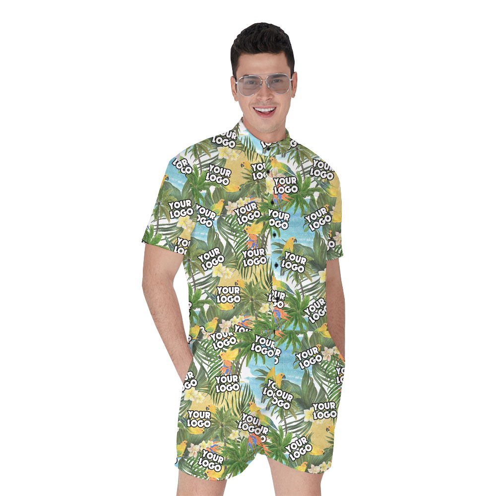 Personalized Logo Men's Beach Romper - variant image 1