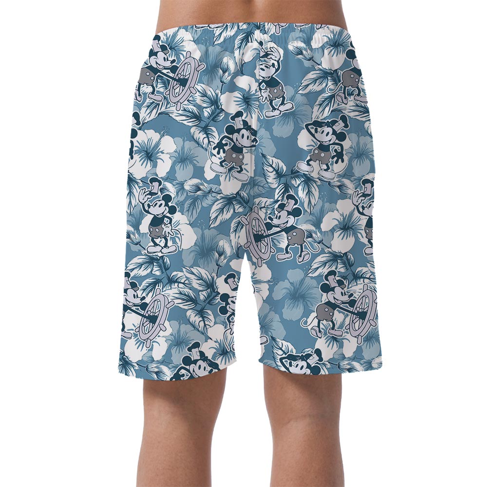 Men's Steamboat Willie Mickey Beach Shorts