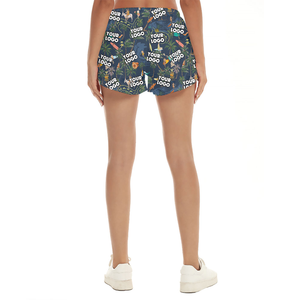 Women's Hawaiian Shorts With Custom Logos
