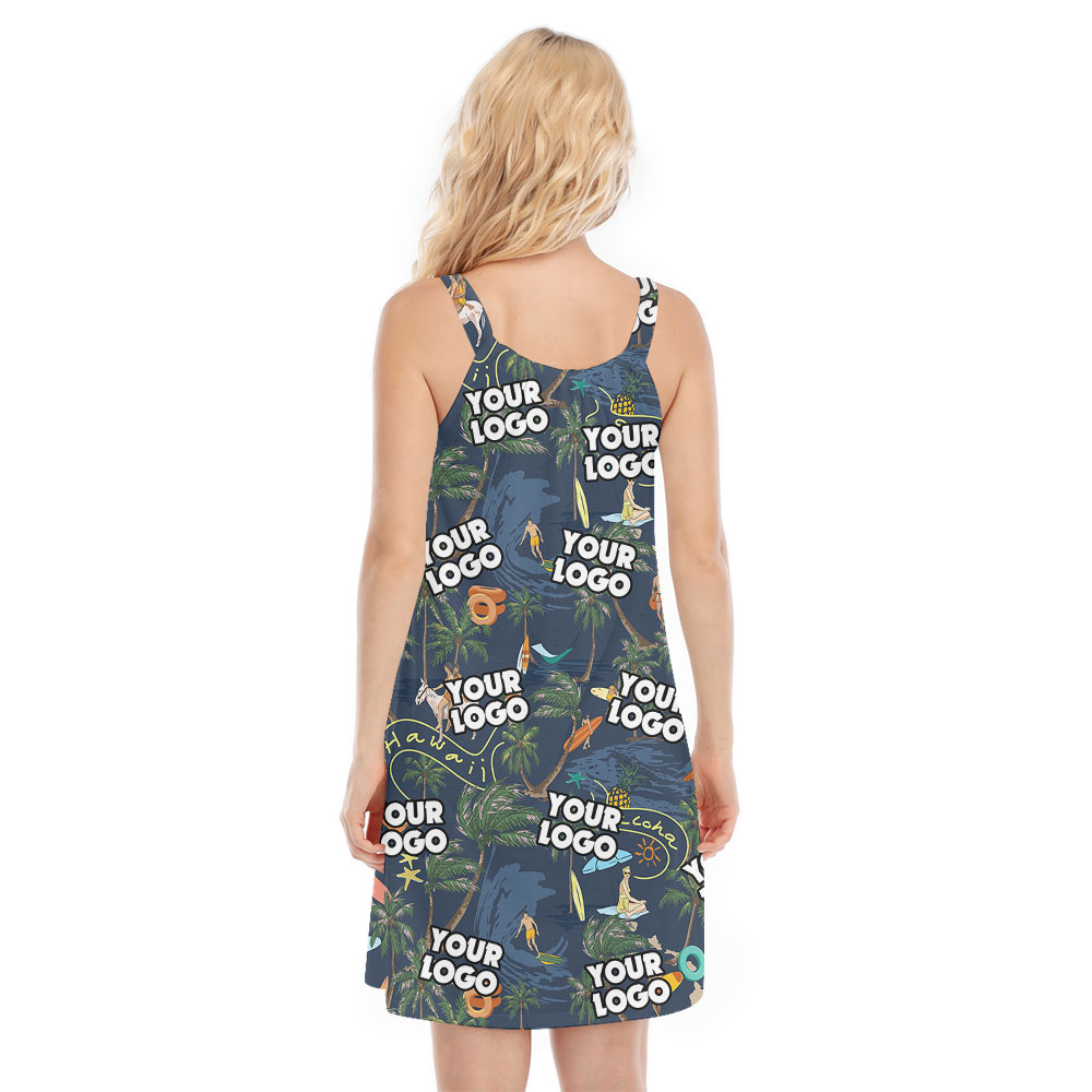 Custom Beach Themed Women's Cami Dress