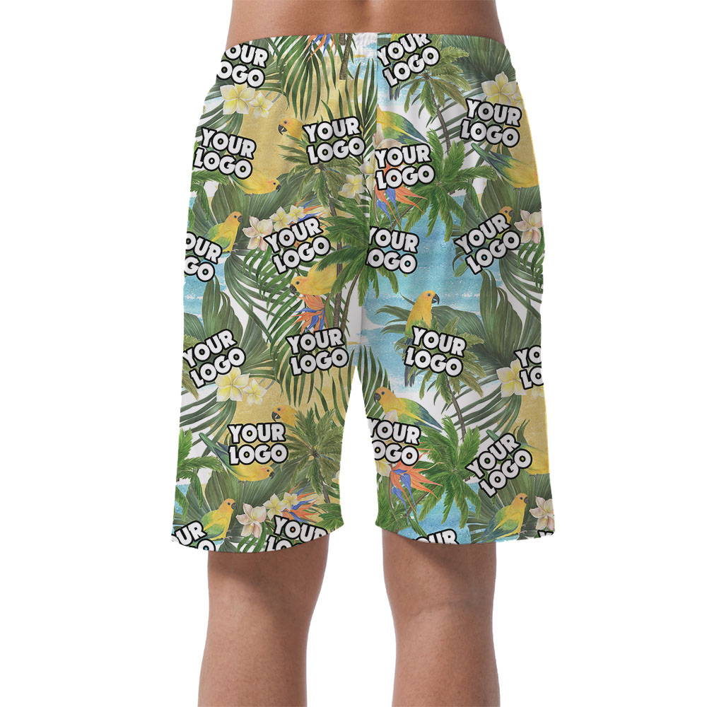 Custom Logo Hawaiian Shorts For Men