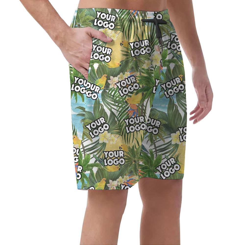 Custom Logo Hawaiian Shorts For Men