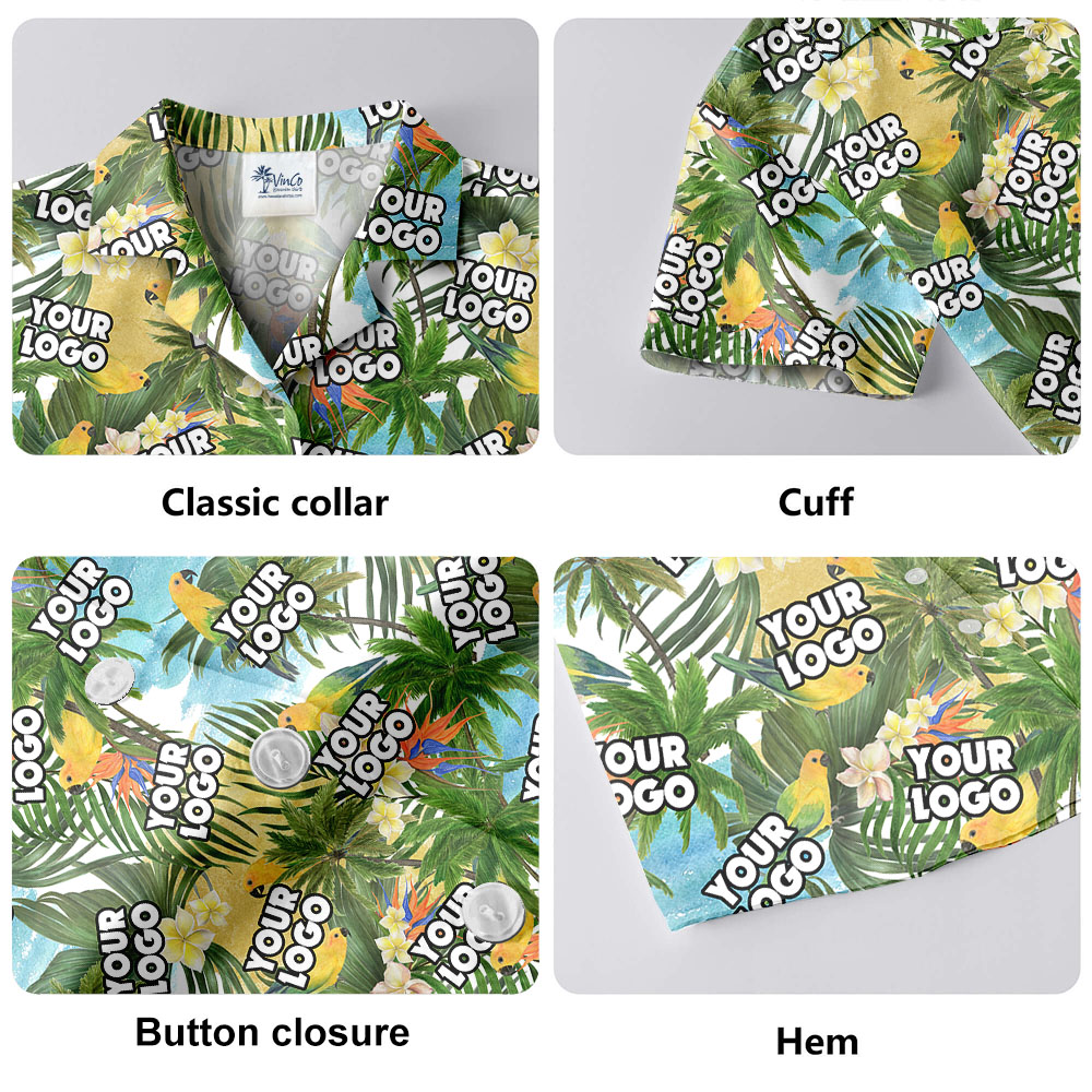 Custom Logo Uniform Hawaiian Shirts