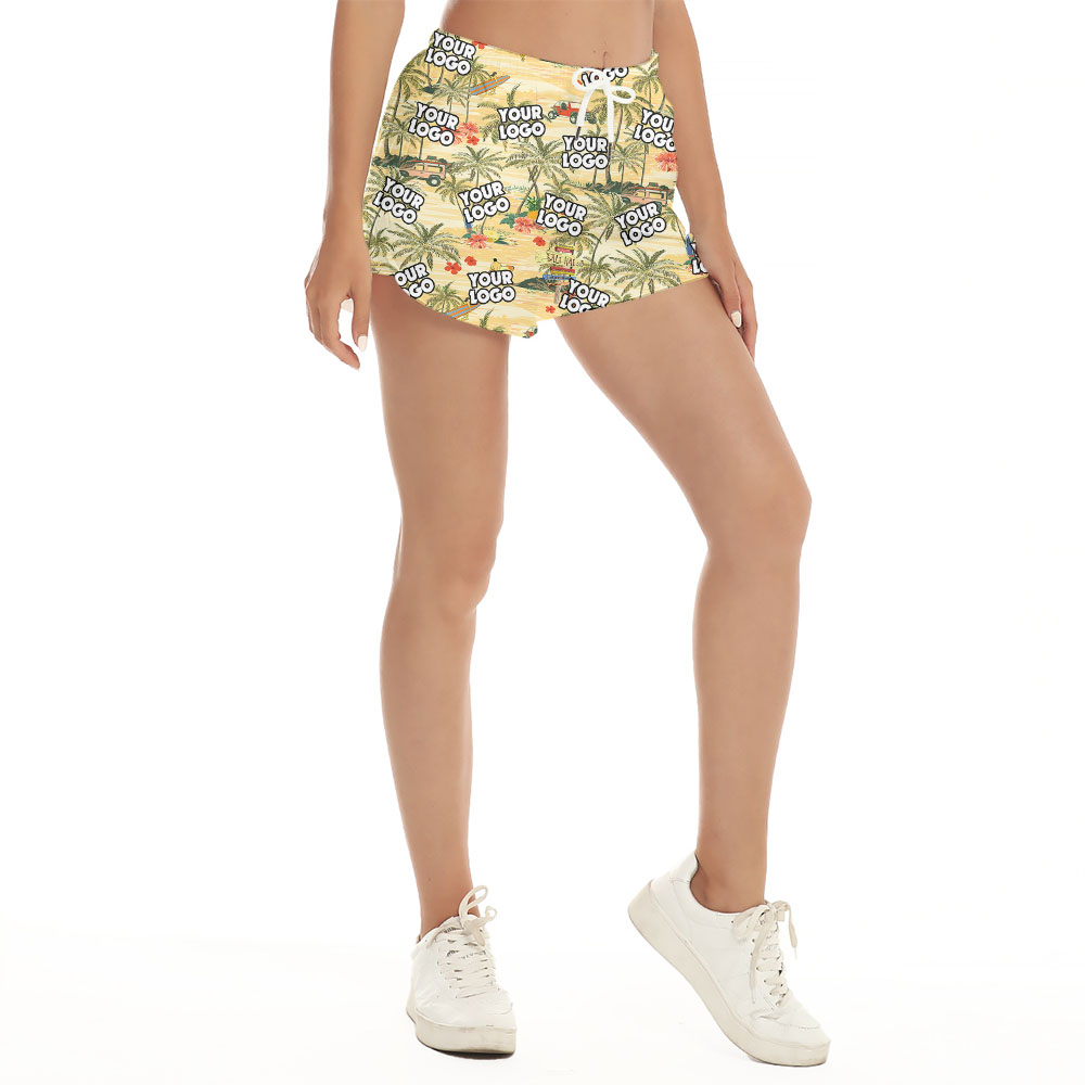 Custom Logo Beach Theme Women's Shorts
