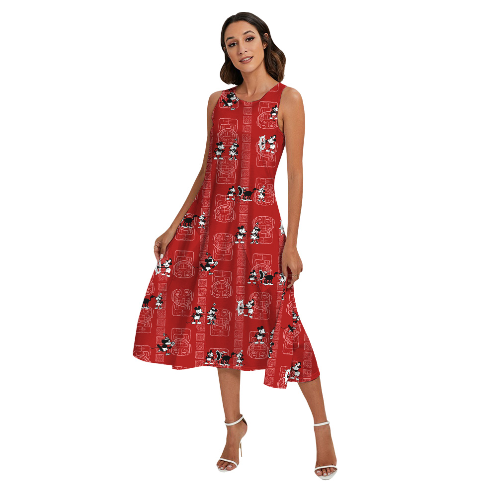 Cute Mickey Mouse Tiki Vintage Matching Aloha Wears
