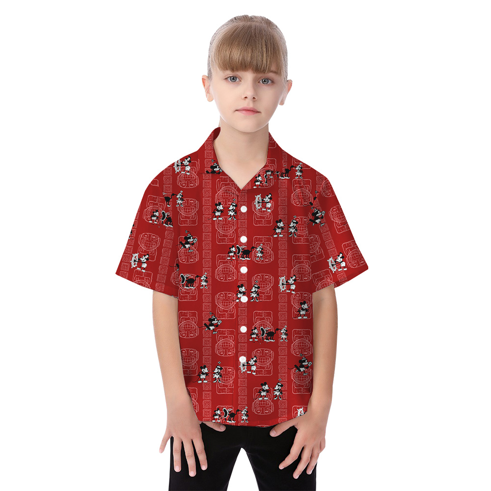 Cute Mickey Mouse Tiki Vintage Matching Aloha Wears