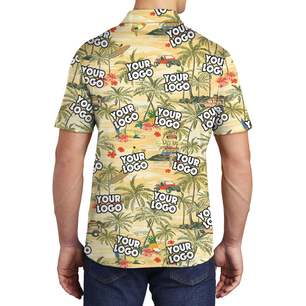 Vintage Beach Polo Shirts With Custom Logos