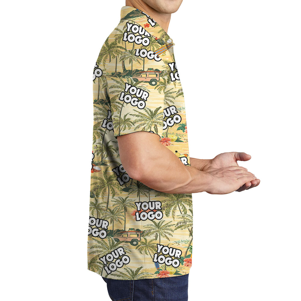 Vintage Beach Polo Shirts With Custom Logos