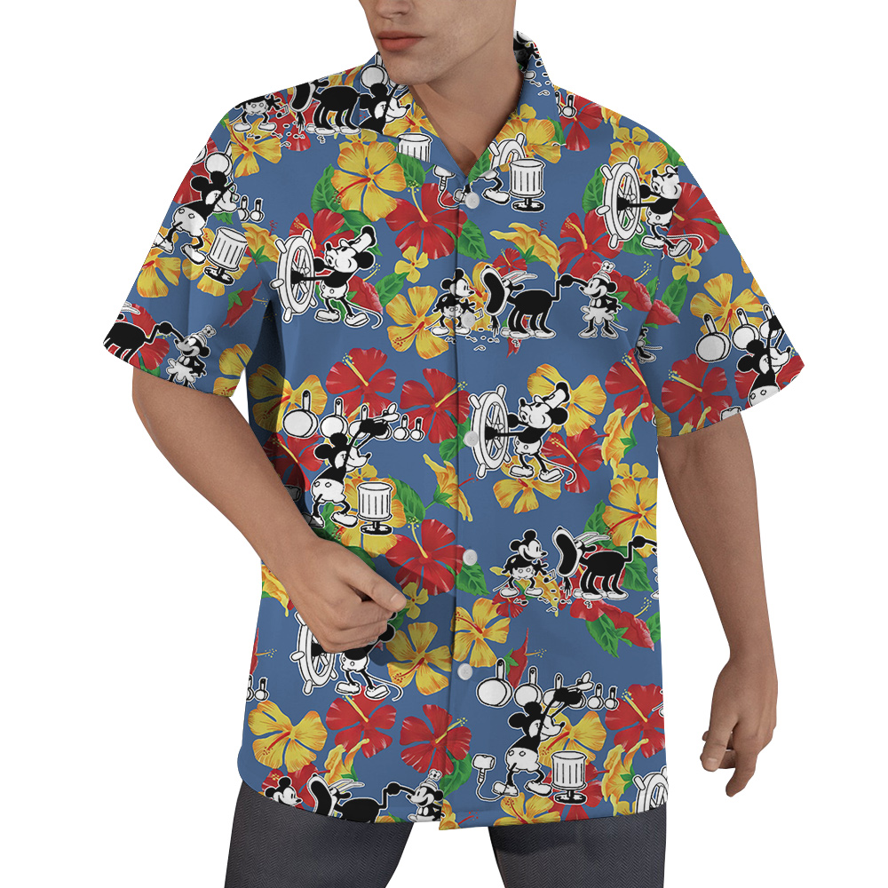 Lagoon Luxuries Mickey 1928 Steamboat Willie Men Shirts - variant image 1