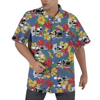 Lagoon Luxuries Mickey 1928 Steamboat Willie Men Shirts