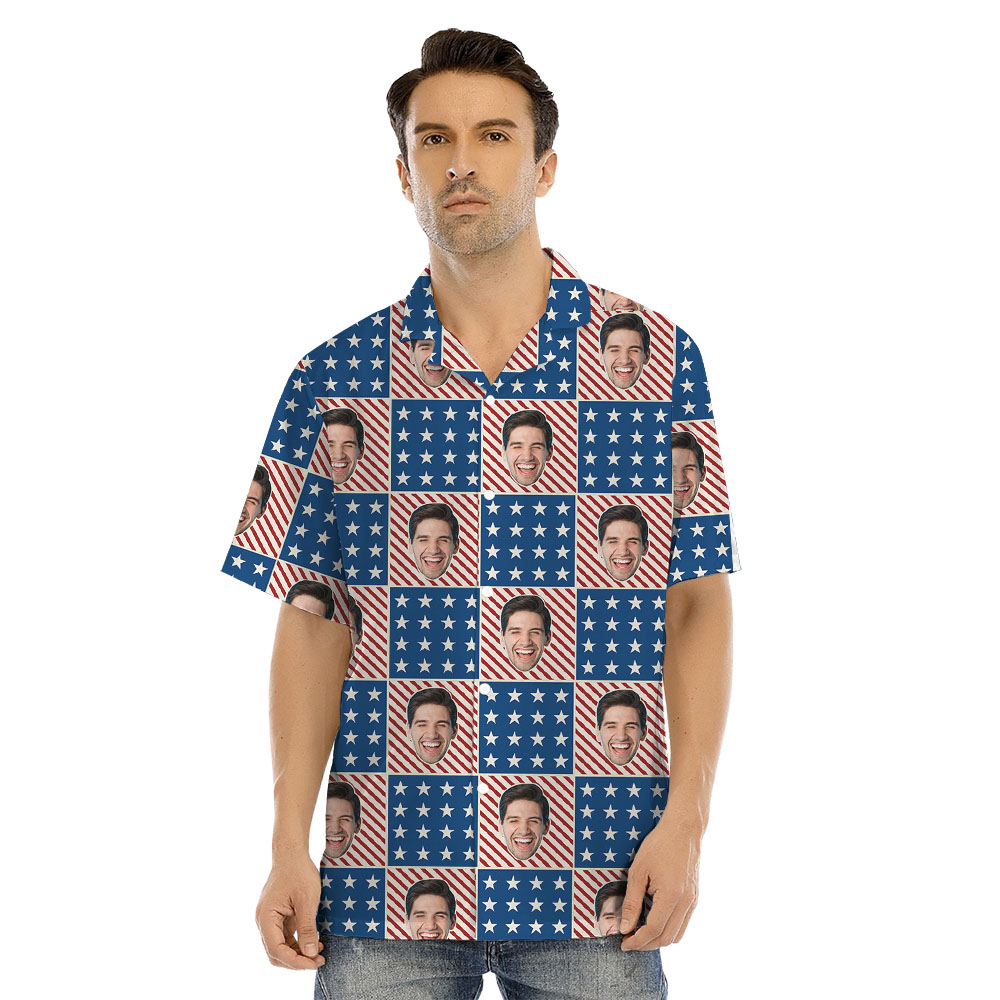American Flag Custom Matching Family Outfits With Faces