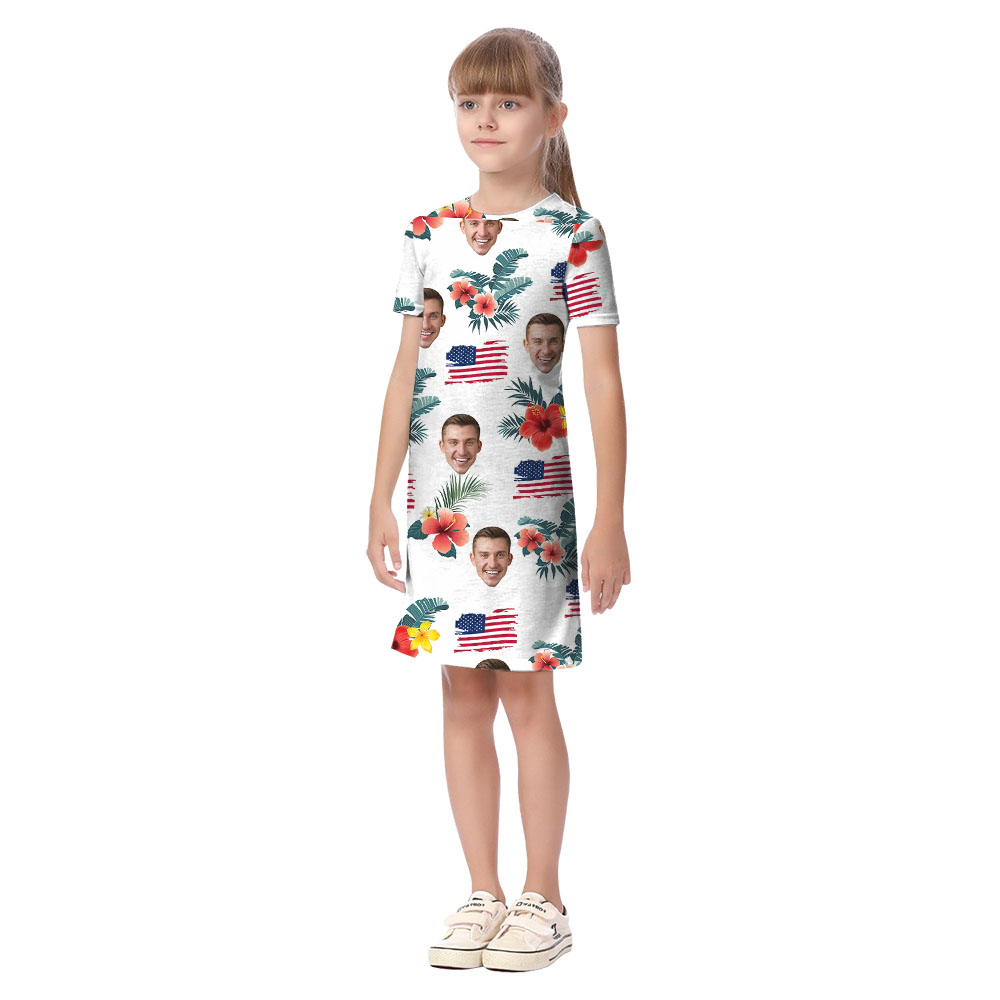 4th Of July Custom Tropical Hawaiian Shirt With Faces