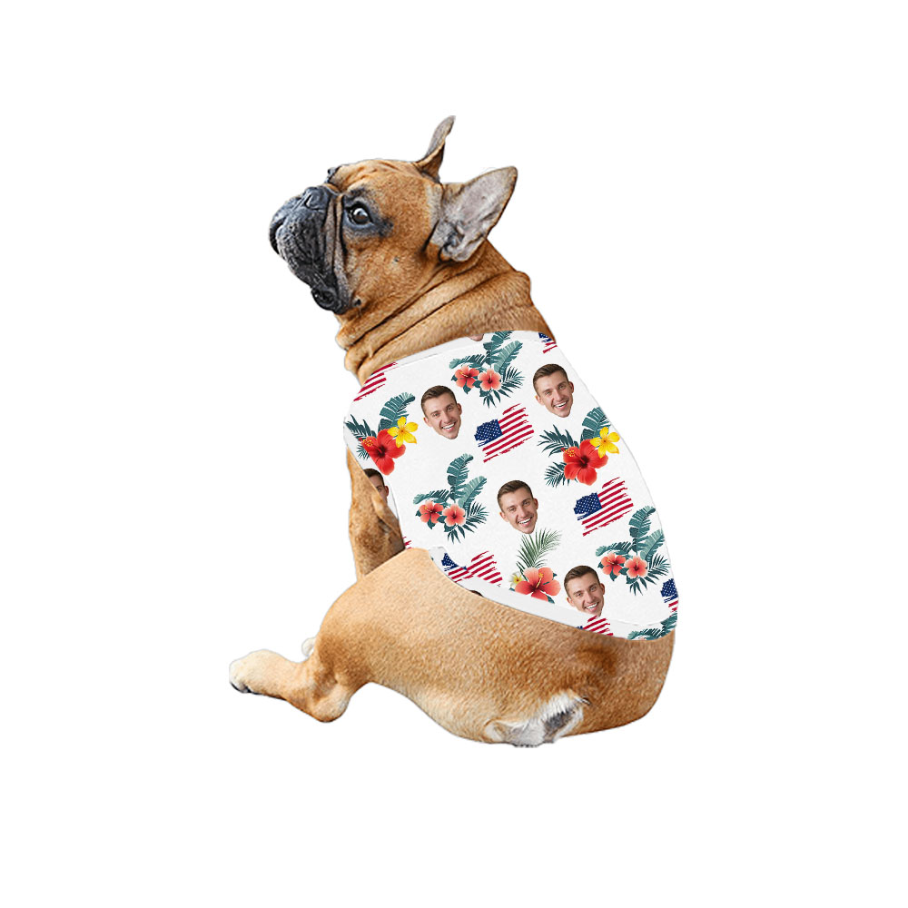 4th Of July Custom Tropical Hawaiian Shirt With Faces