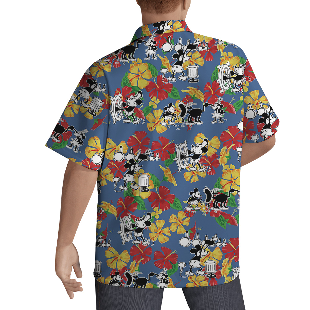 Lagoon Luxuries Mickey 1928 Steamboat Willie Men Shirts