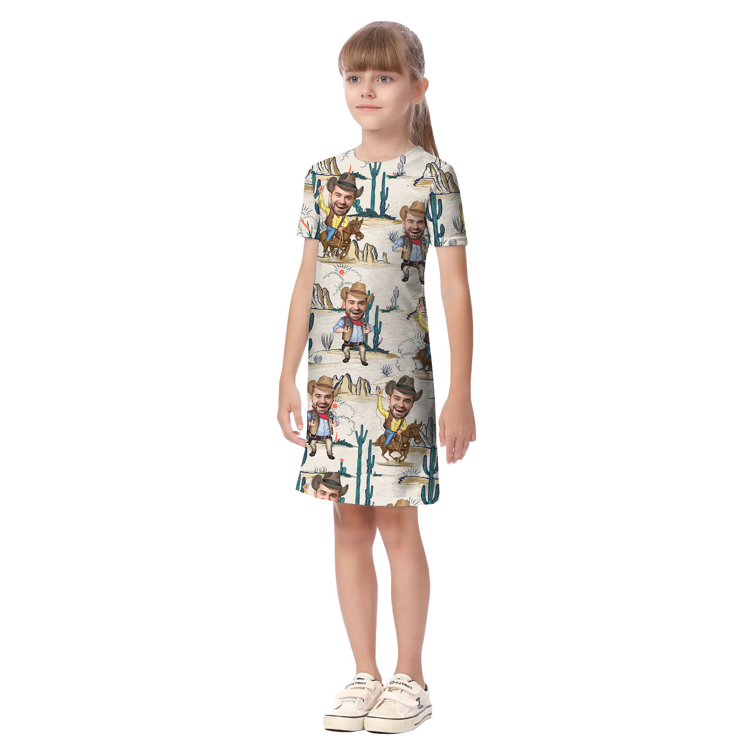 Western Cowboy Matching Hawaiian Shirt For Adults And Kids