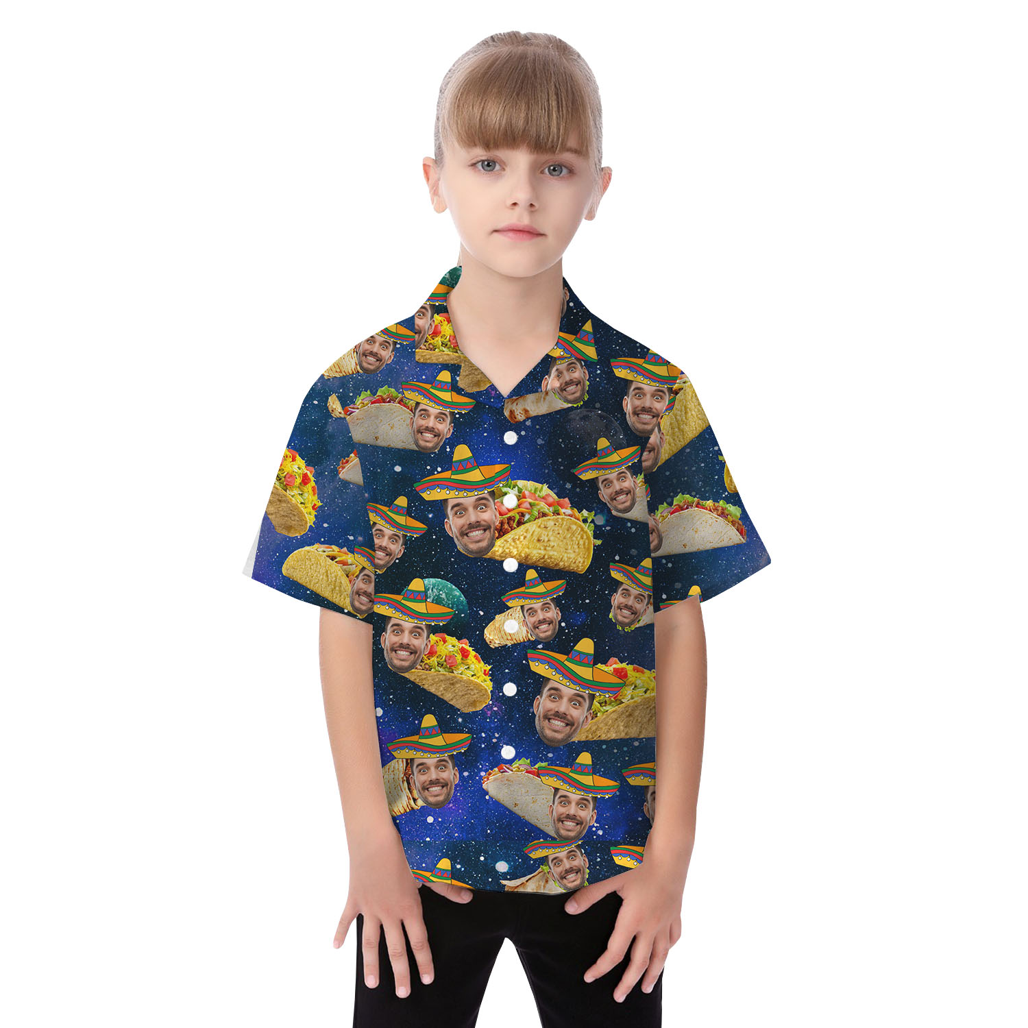 Mexico Taco Matching Hawaiian Shirt With Custom Face