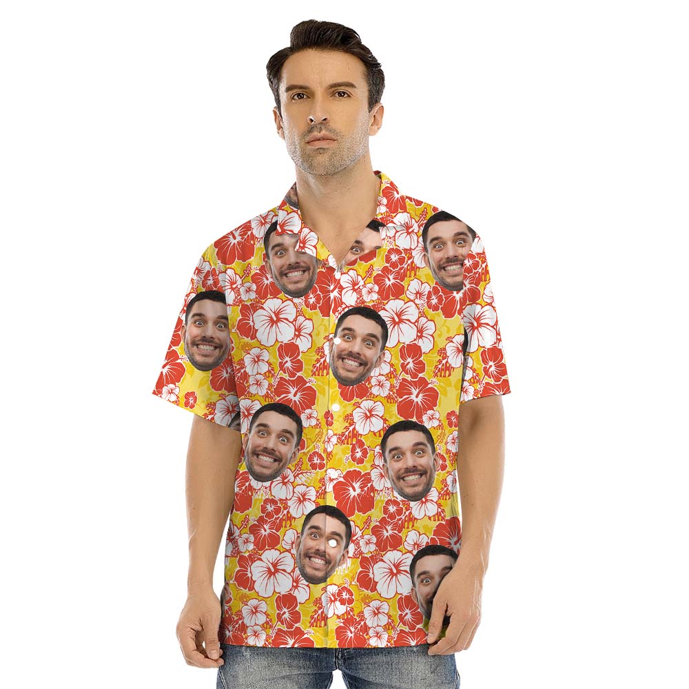 Floral Custom Matching Hawaiian Outfit With Multiple Faces