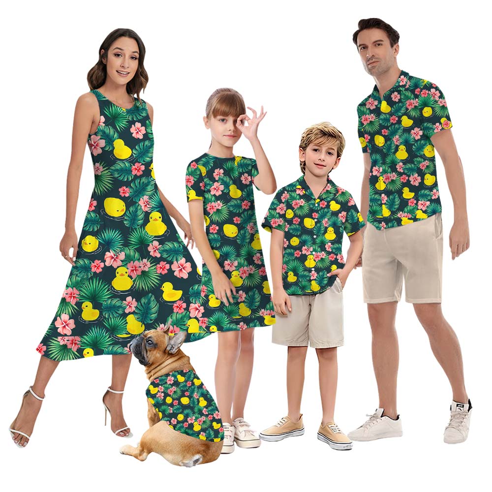 Rubber Duck Matching Tropical Outfits For Family - variant image 1