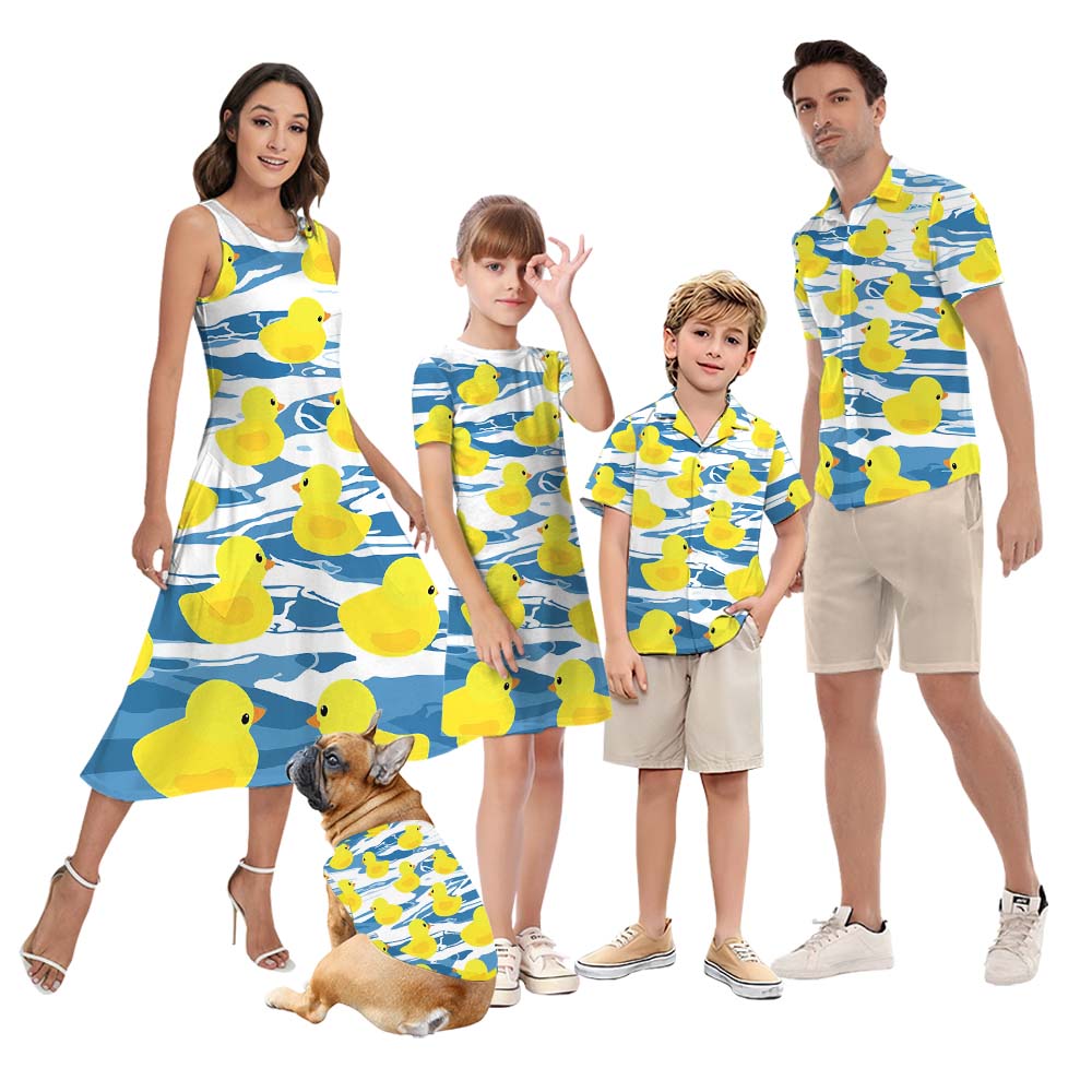 Rubber Duck Matching Couples Hawaiian Outfits - variant image 1