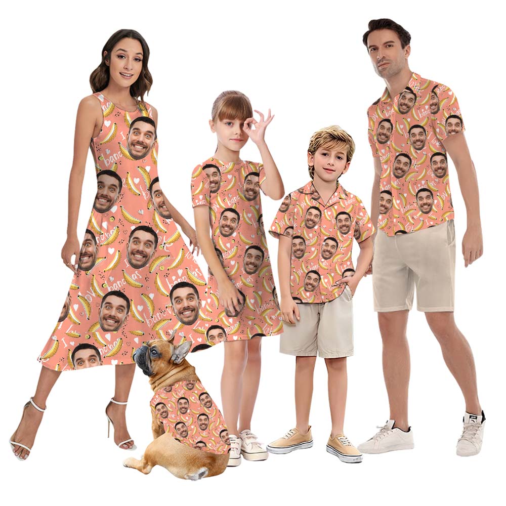 Matching Hawaiian Outfits For Family With Faces - variant image 1