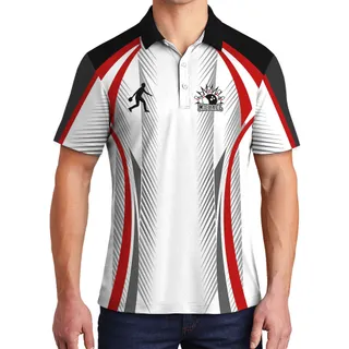 Cool Personalized Name Bowling Men's Polos