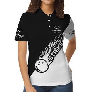 Bowling Team Personalized Polo Shirts For Women