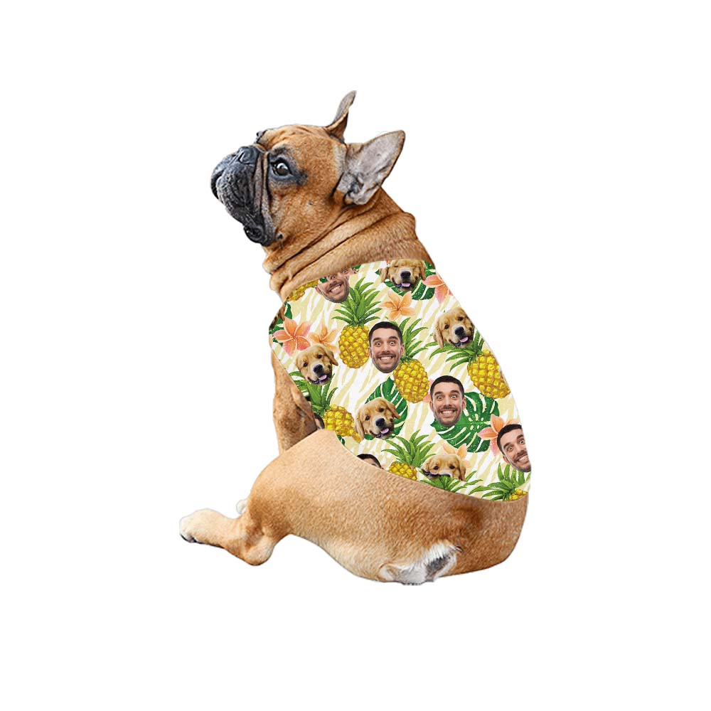 Custom Face Pineapple Matching Family Hawaiian Shirts