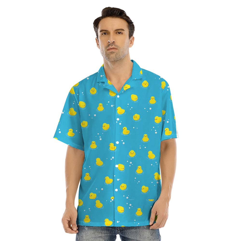 Rubber Duck Blue Matching Family Hawaiian Outfits