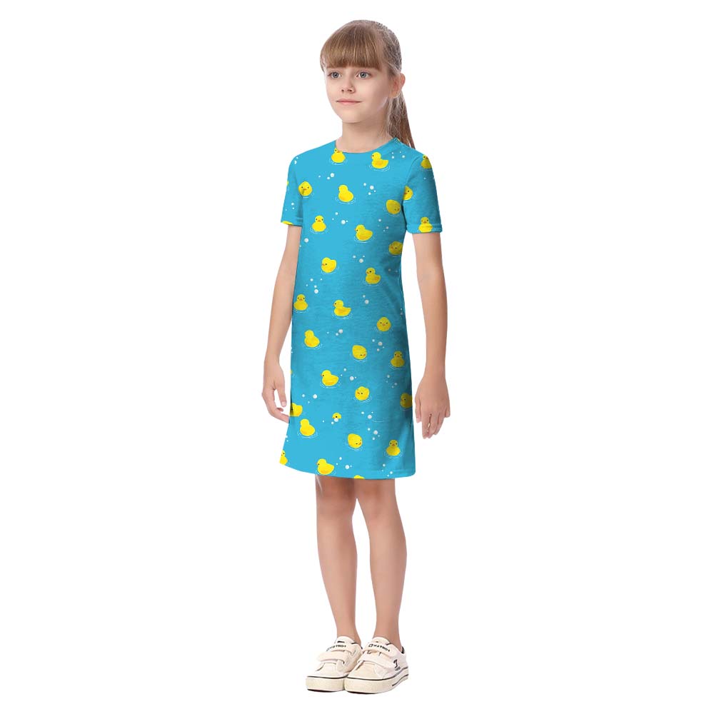 Rubber Duck Blue Matching Family Hawaiian Outfits